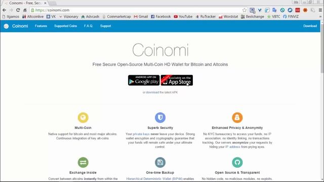 Coinomi   крутой мульти криптовалютный кошелек для IOS и Android!