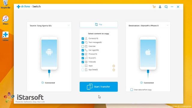 How To Transfer Music From Sony To IPhone With Dr.fone - Switch