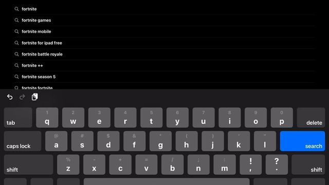 I Search For Fortnite On Apple App Store