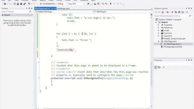 VISUAL STUDIO .NET ILE WINDOWS UYGULAMALARINA BAŞLANGIÇ