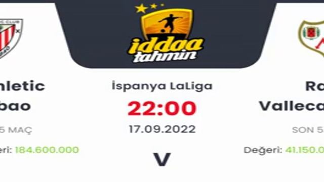 Athletic Bilbao Rayo Vallecano İddaa Tahminleri 17 Eylül 2022 #iddaa
