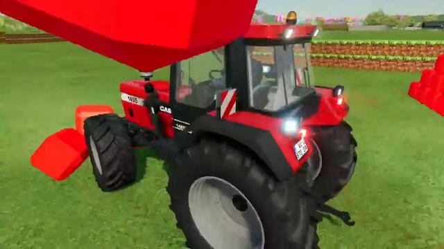 TRANSPORTING PIXAR CARS & FRUITS WITH COLORED & JOHN DEERE Vs CLAAS Vs TRACTORS - BeamNG.drive
