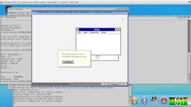 Microsoft Windows Tutorial [Windows 3.11 Setup] (1993) Microsoft Corporation [AmigaOne X5000 DOSBox