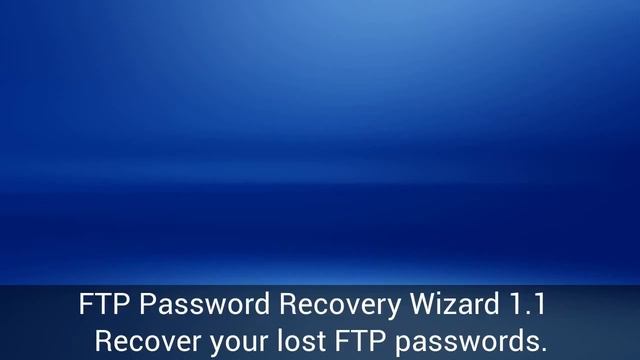 Download FTP Password Recovery Wizard 1.1