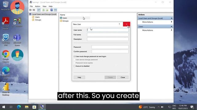 How To Create A Local User Account Or A New User Account On Windows 10 | No Admin Rights