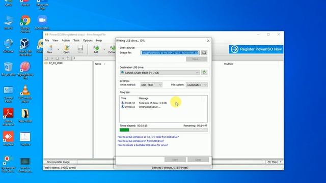How To Make Bootbale Windows 10 Using Power Iso In Hindi