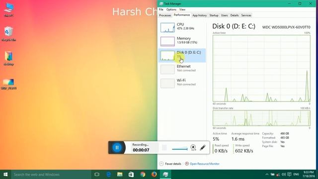How To See Windows Performance Of Disk In Any Windows