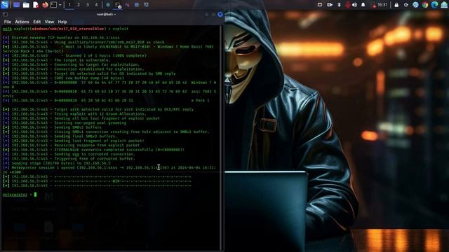 Exploit Windows 7 Machine Using Metasploit FrameWork And Eternalblue