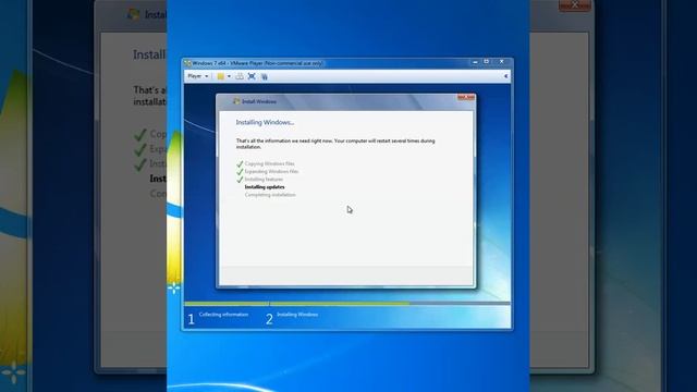 Installing Windows 7 On VMware