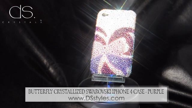 Butterfly Crystallized Swarovski IPhone 4 Case - Purple From Dsstyles.com