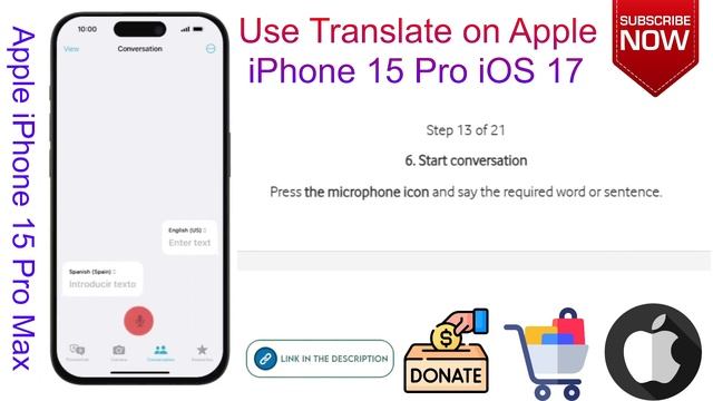 How To Use Translate On Apple IPhone 15 Pro IOS 17