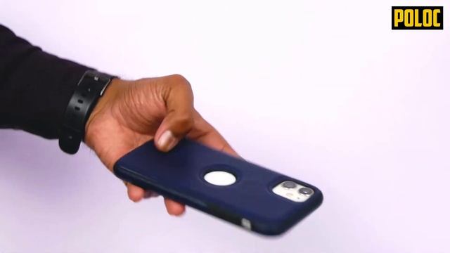 IPhone 11 Blue Leather Cover Case