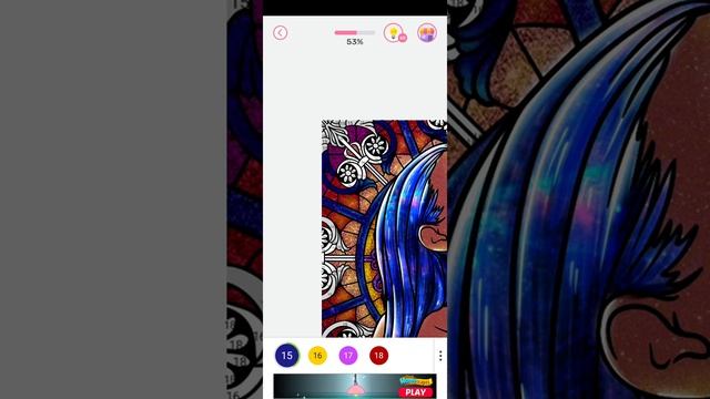 Color By Number Stain Glass Window Girl Part 2