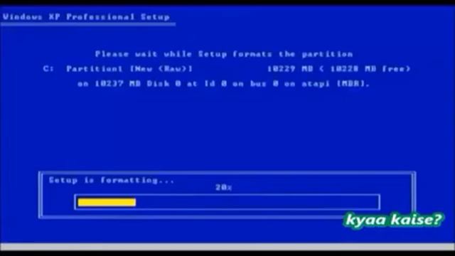 How To Install Windows XP, Boot, Formating  Partision From English.