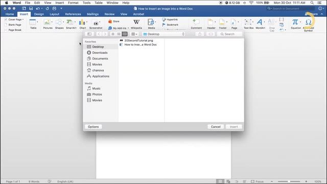 Add An Image In Word | Microsoft Word Tutorial #2