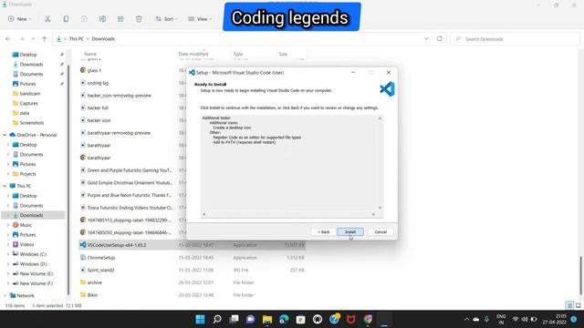 How To Install Visual Studio Code | Tamil | Coding Legends | CL |