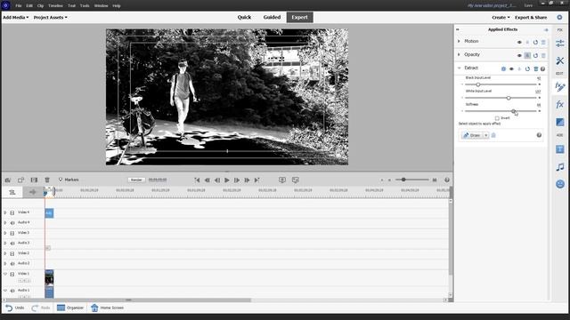 Premiere Elements - Lesson 161 - Channel Mixer, Extract And Image Control
