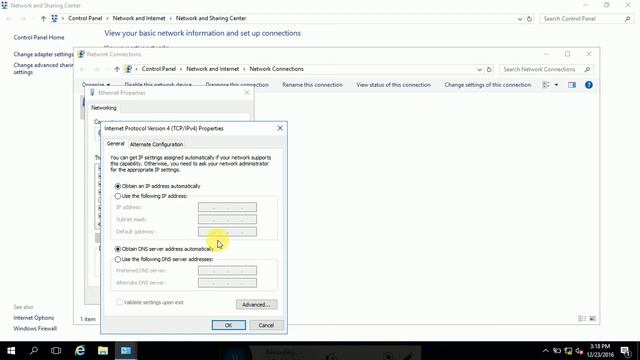 How To Assign Ip Address Server 2016