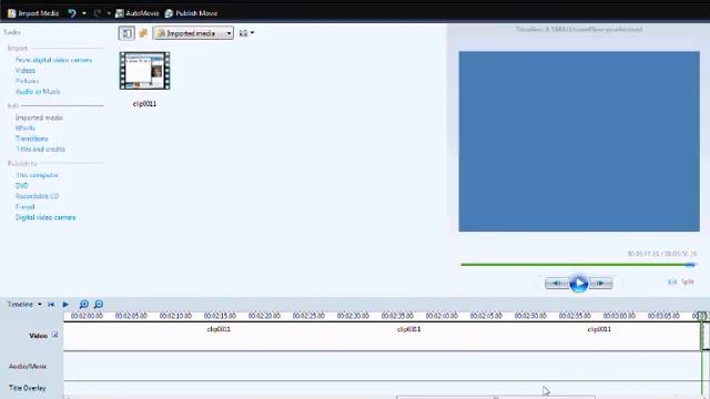 Using Windows Movie Maker