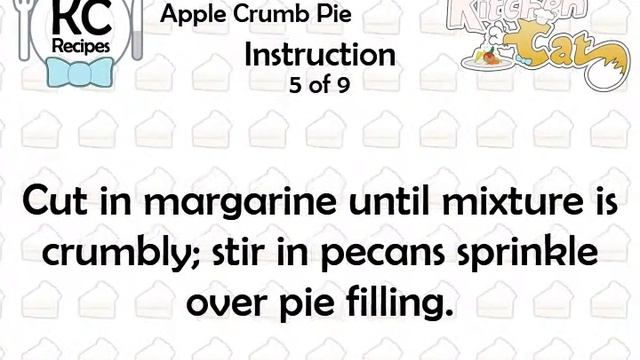 Apple Crumb Pie - Kitchen Cat