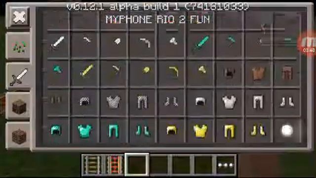 Playing The Oldest Version Of Mine Craft Pocket Edition (v0.12.1)