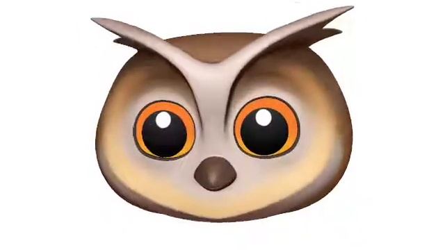 Сова. New Animoji. Apple. IPhone