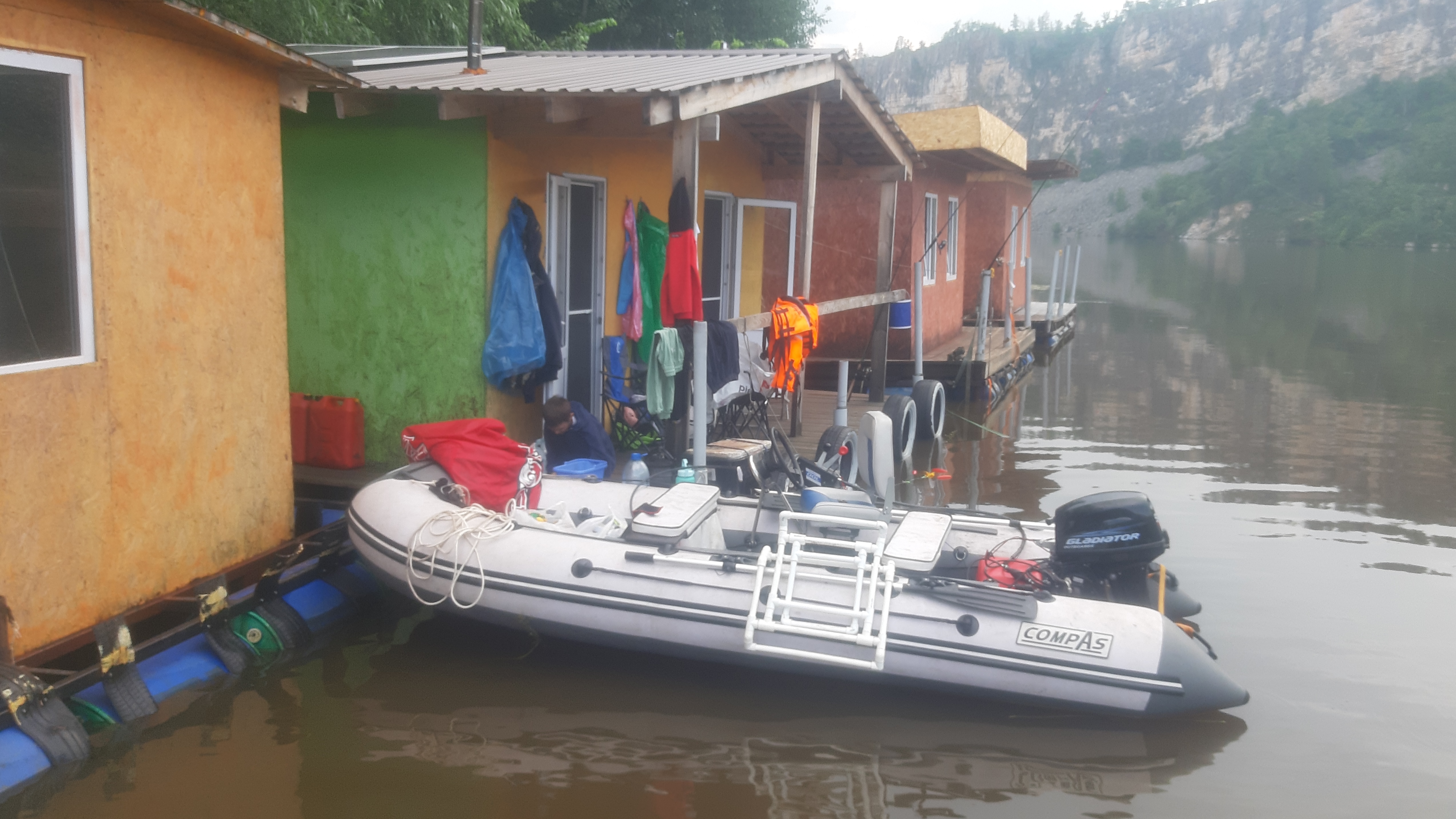 трап для ПВХ лодки