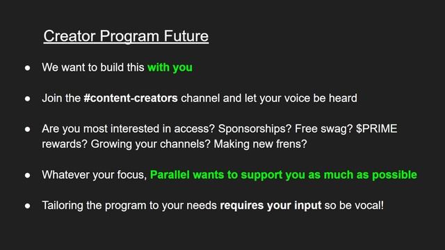 Parallel Content Creator Call | July 17, 2023