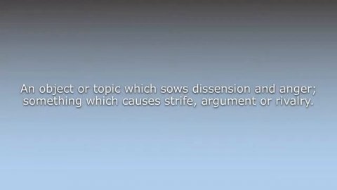 What does Apple of discord mean?