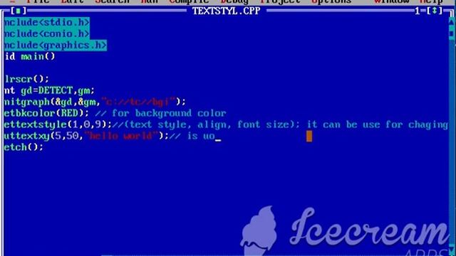 How To Give Text Style In C Language