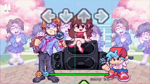 FRIDAY NIGHT FUNCIN FNF SENPAIツ MOD: [MINUS Music Adventures Game] ссылка в описании на игру)