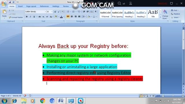 How To Backup Your Windows Registry