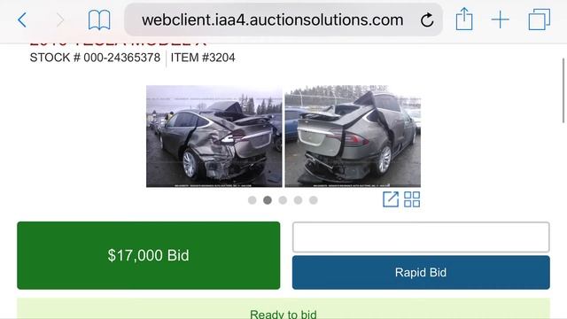 2016 Model X Tesla Only For $17k   Vs $86,000 | Copart Auction Cheap Deals Must SEE