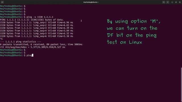 (2023-07-02) Linux Ping - Option 'M'