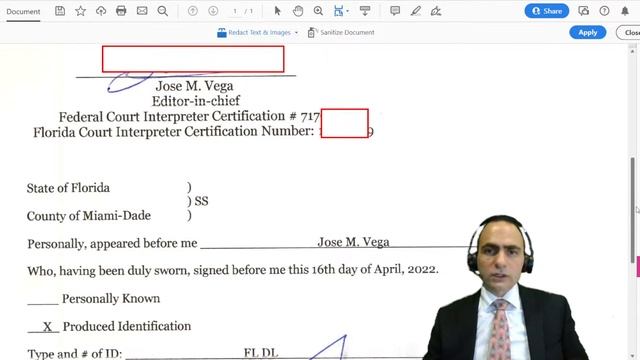 What Is Included In Our Translations? Notarized Certificate.
