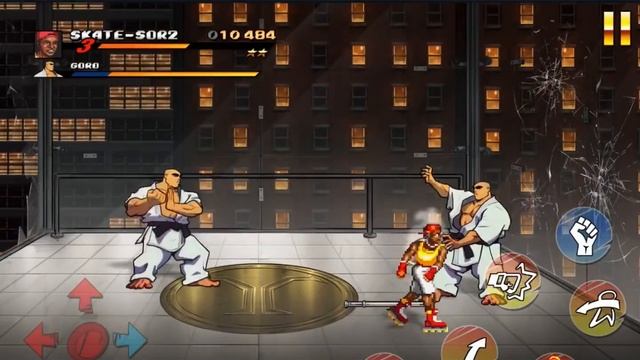 Street Of Rage 4 Story Game Play (Played As SOR2-SKATE)-Stage 9 Y TOWER - Boss Fight - Sega Game