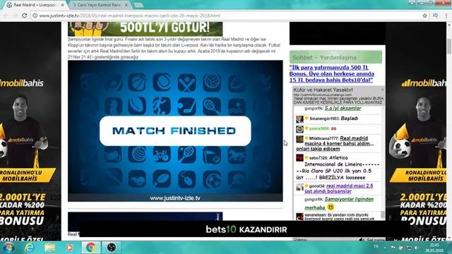 Liverpool - Real Madrid Canlı Maç