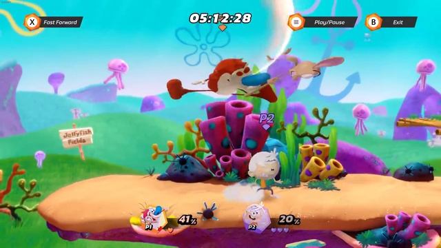 Nickelodeon All-stars Brawl - Lincoln Loud (Me) Vs Ren & Stimpy (online Random)