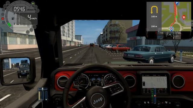 Невдача кур'єра на Jeep (City Car Driving)