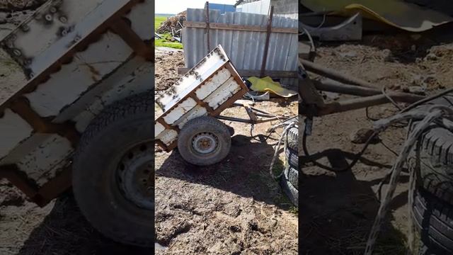 самодельный самосвальный прицеп продолжение