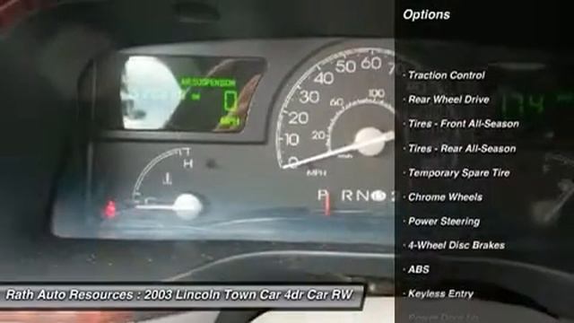 2003 LINCOLN TOWN CAR Fort Smith, AR 14206A