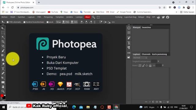 Alternatif Photoshop Tanpa Instal Software Dengan Photopea