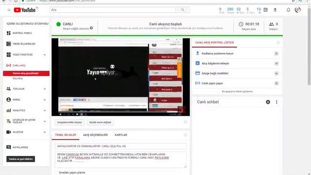 ANTALYASPOR VS OSMANLISPOR  CANLI İZLE FUL HD