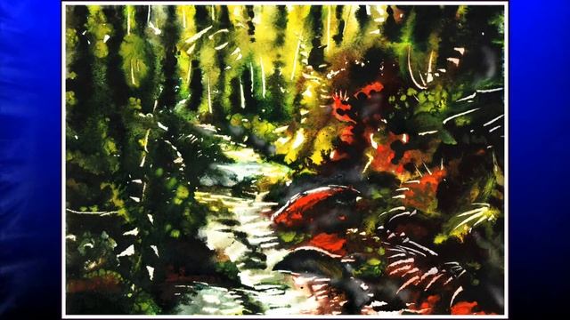 Переливающаяся АКВАРЕЛЬ