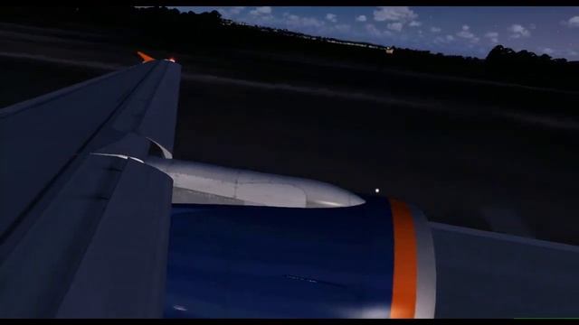 Aeroflot Airbus A 320 Landing In Anapa At Sunset