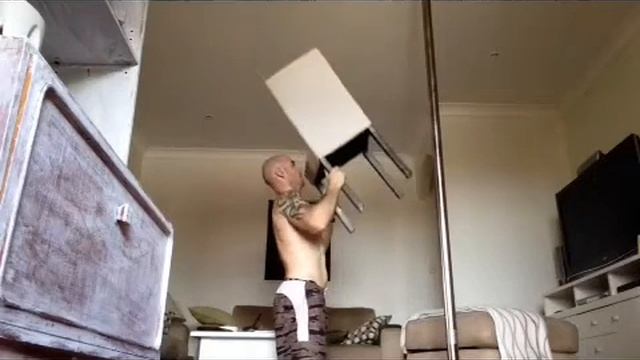 How To Work Out At Home, How To Squat, How To Chair Press