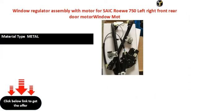 Window Regulator Assembly With Motor For SAIC Roewe 750 Left Right Front Rear Door MotorWindow Mot