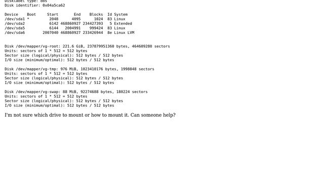 Unix & Linux: How Do I Mount An LVM Partition?