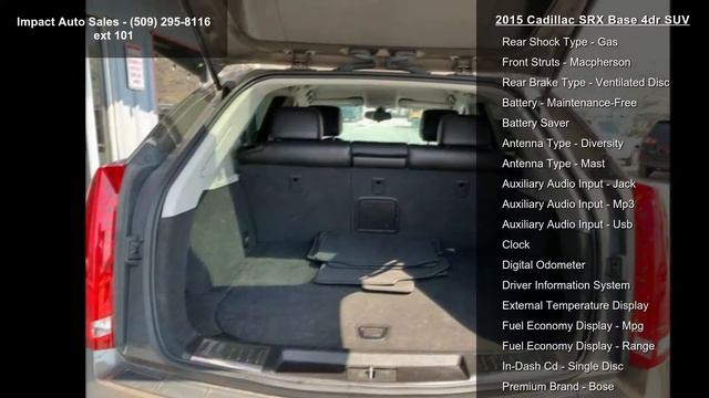 2015 Cadillac SRX Base 4dr SUV