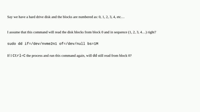 How Does “dd” Determine Where To Start Copying Disk Blocks?